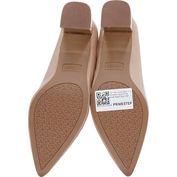 Jones New York Canal Pump Nude Patent Pointed Toe Heels Women's US 10M - Picture 6 of 6